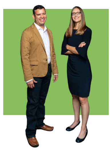Kristen Carney and Anthony Morales, co-Founders